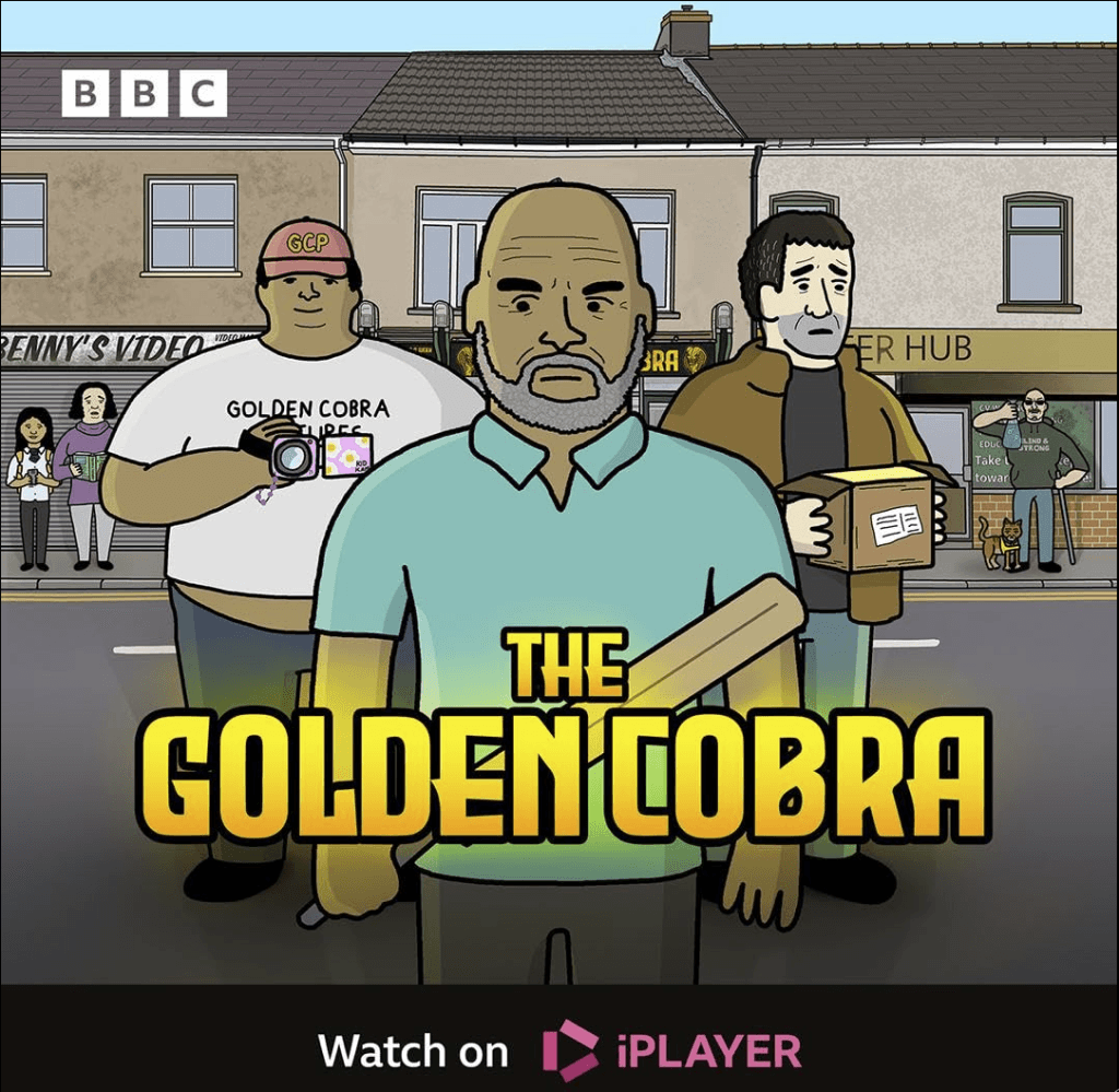The Golden Cobra promotional artwork featuring the main characters